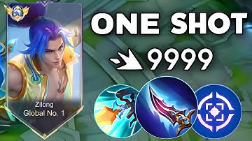 WTF DAMAGE!! ZILONG NEW ONE SHOT BUILD! 😱 (damage hack) ZILONG IS BACK TO META - MLBB