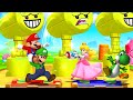 Mario Party The Top 100 - Lucky Team - Mario Brothers vs Yoshi and Peach