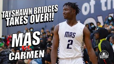 Sophomore Tayshawn Bridges Takes Control Against C...