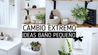 BAÑO PEQUEÑO 10 IDEAS  para decorar (DISEÑO DE INTERIORES)