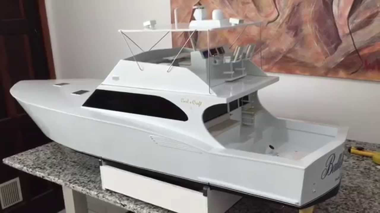 Sportfish 71' Boat Model RC Scale 1/15, 57", part 2 - YouTube