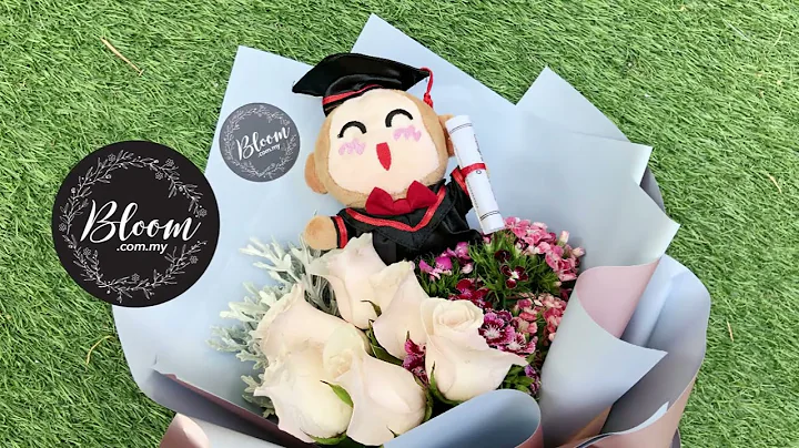 How to Wrap a Graduation Bouquet || Flower Bouquet Wrapping Technique & Ideas