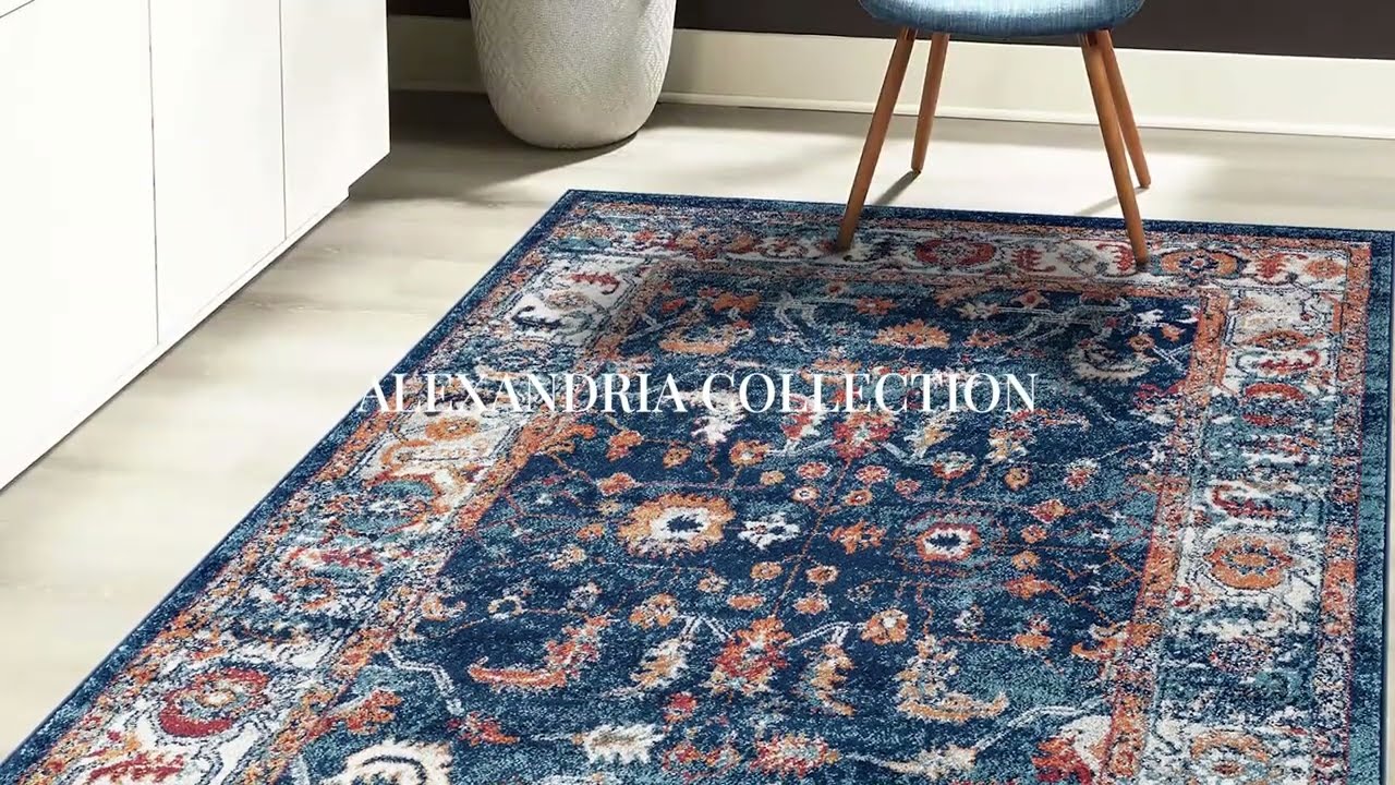Experience the Magic of the Power Loom Rugs Collection | ALX85-NAVY