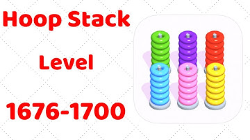 Hoop Stack Level 1676-1700 Gameplay Walkthrough