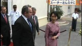 スー・チーさん　米・キャンベル国務次官補と会談（09/11/05）