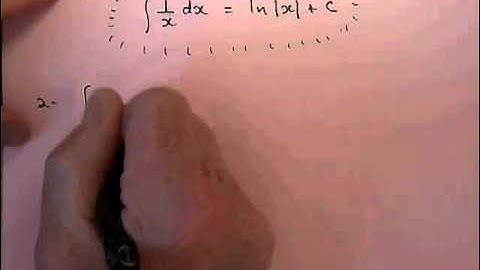 Changement de variable dans une intégrale de la forme 1/x