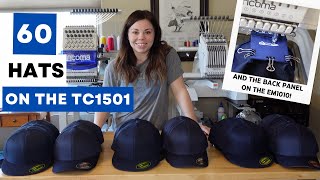 Embroidering 60 Hats on the Ricoma TC1501 | Large Hat Order for My Custom Embroidery Business