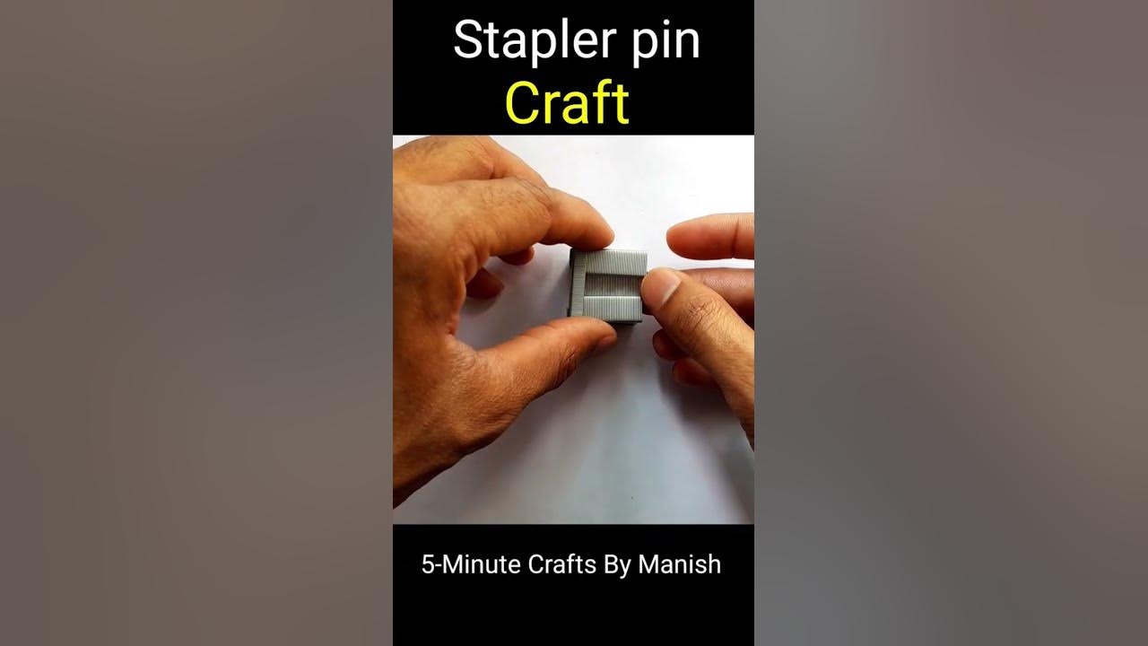 Stapler pin craft how to make diy stapler pin craft 5Minute Crafts