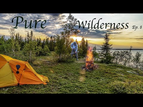 25 Days Wild Camping Adventure in the North Wilderness - Ep. 8 River in Flood - Beautiful Campsite