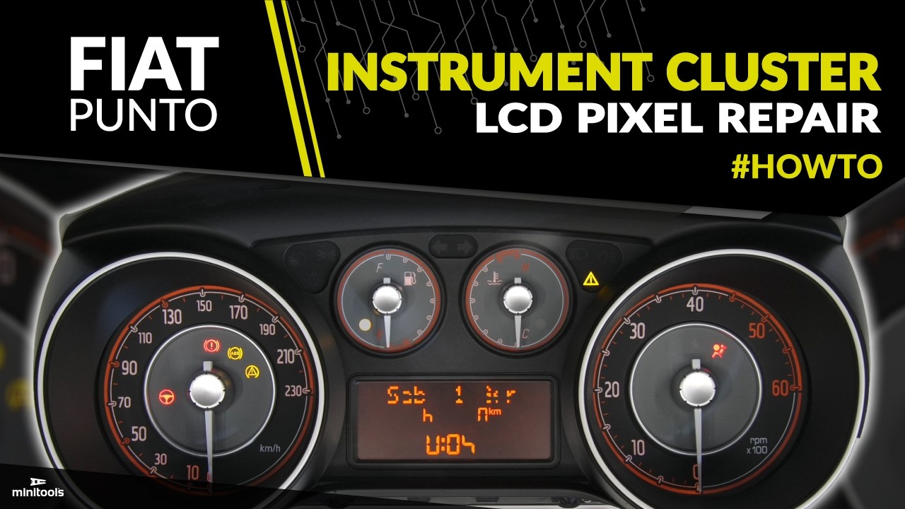 Fiat Punto Evo and Punto 199 instrument cluster LCD display repair ...