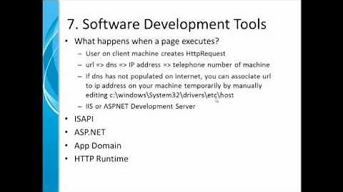Putting the Pieces of .NET Together - Part 7 of 8 -Software Development Tools