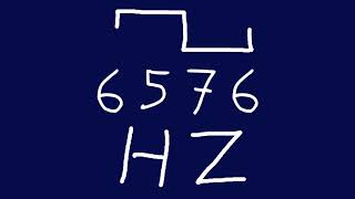 6576 hz square