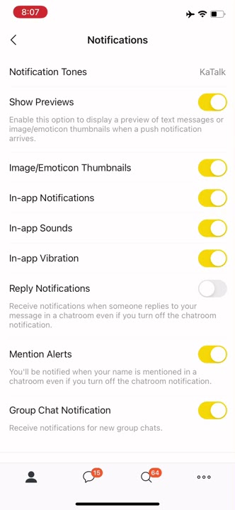 Kakaotalk notification sounds