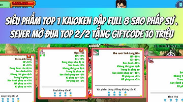 Nro  | Sever Mở Test Vĩnh Viễn Đua Top 2/2 Tặng Giftcode Mốc 10Triệu Toàn Sever !