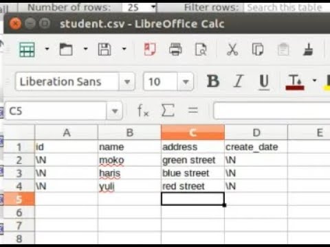 Mysql Tutorial (Ubuntu) - How to import csv to mysql table using LOAD DATA INFILE