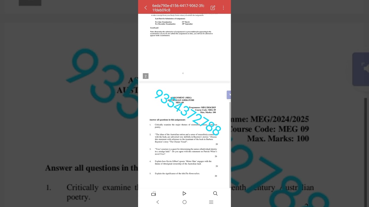 MEG 9 ENGLISH MEDIUM SOLVED ASSIGNMENT 2024-25 | FOR PDF WHATSAPP ON 9354372788