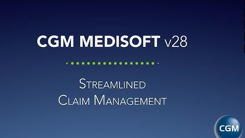 Medisoft v28 Claim Management