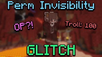 Perm INVISIBILITY Glitch (Hypixel Skyblock)