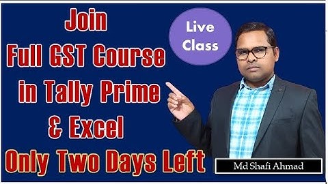 Full GST Course in Tally Prime & Excel by The Accounts