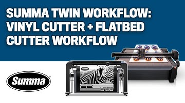Summa Twin Workflow: Boost Productivity with Vinyl Cutter + Flatbed Cutter Integration