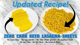 🍜 THE ORIGINAL! Updated VIRAL keto egg noodle recipe & KETO LASAGNA SHEETS! Credit With Link