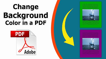 How to change the background color of a PDF using Adobe Acrobat Pro DC 2022