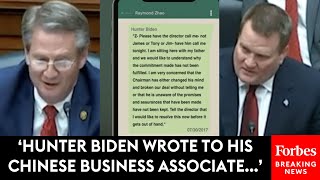Tony Bobulinski Goes In-Depth On Hunter Biden's Text To Chinese Businessman When Asked By Burchett