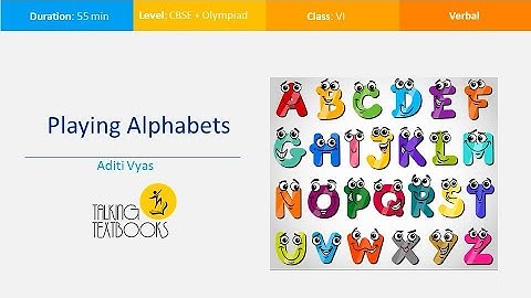 L-1 Playing with Alphabets | Class 6 Crash Course | Aditi Vyas | TTB