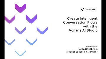 Get started on the Vonage AI Studio