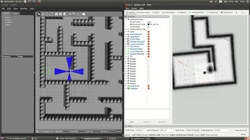 Robot prototype navigation simulation with single beam laser (ROS + GAZEBO)