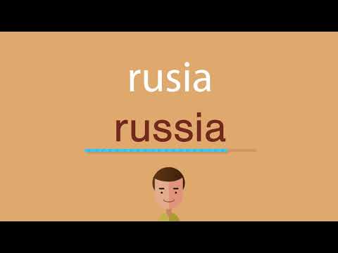 Video: Cómo Escribir Una Palabra Rusa En Inglés