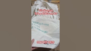 Túi vải canvas in logo khách sạn quảng bá thương hiệu hiệu quả #quàtặngtoànquốc #quatangtoanquoc