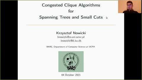 Krzysztof Nowicki: Spanning Trees and Small Cuts in Congested Clique