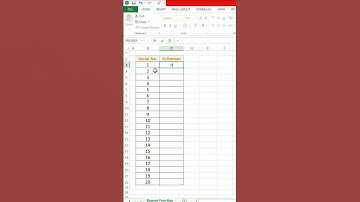 Roman Function in excel ✌🏻✌🏻🔥#shrots #excel