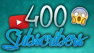 400 SUBSCRIBER SPECIAL + NEW MERCH