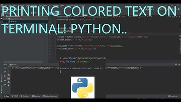 [2022] How To Print Coloured Text With Python!