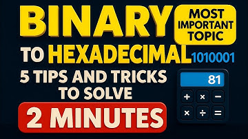 "Convert Binary to Hexadecimal Like a Pro 🔥 | Step by Step Guide"
