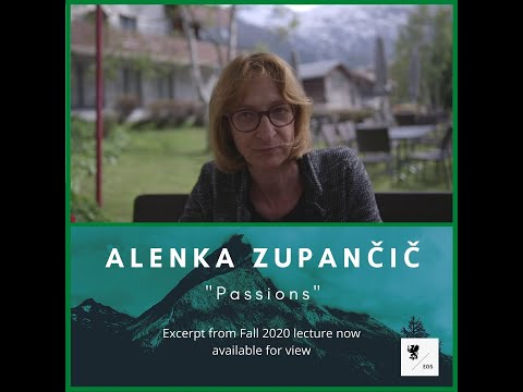 Alenka Zupančič - "Passions" - Excerpt - EGS Fall 2020 Lecture