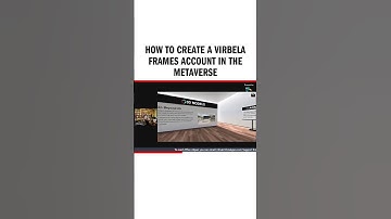How to create a Virbela Frames account in the metaverse