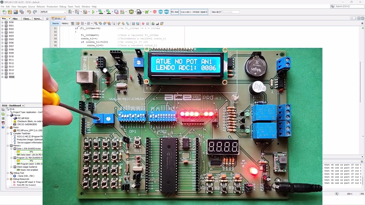 Curso Linguagem C para Microcontroladores PIC18F4520 e XC8