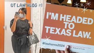 UT LAW VLOG #1: getting ready for law school, class schedule, buying textbooks