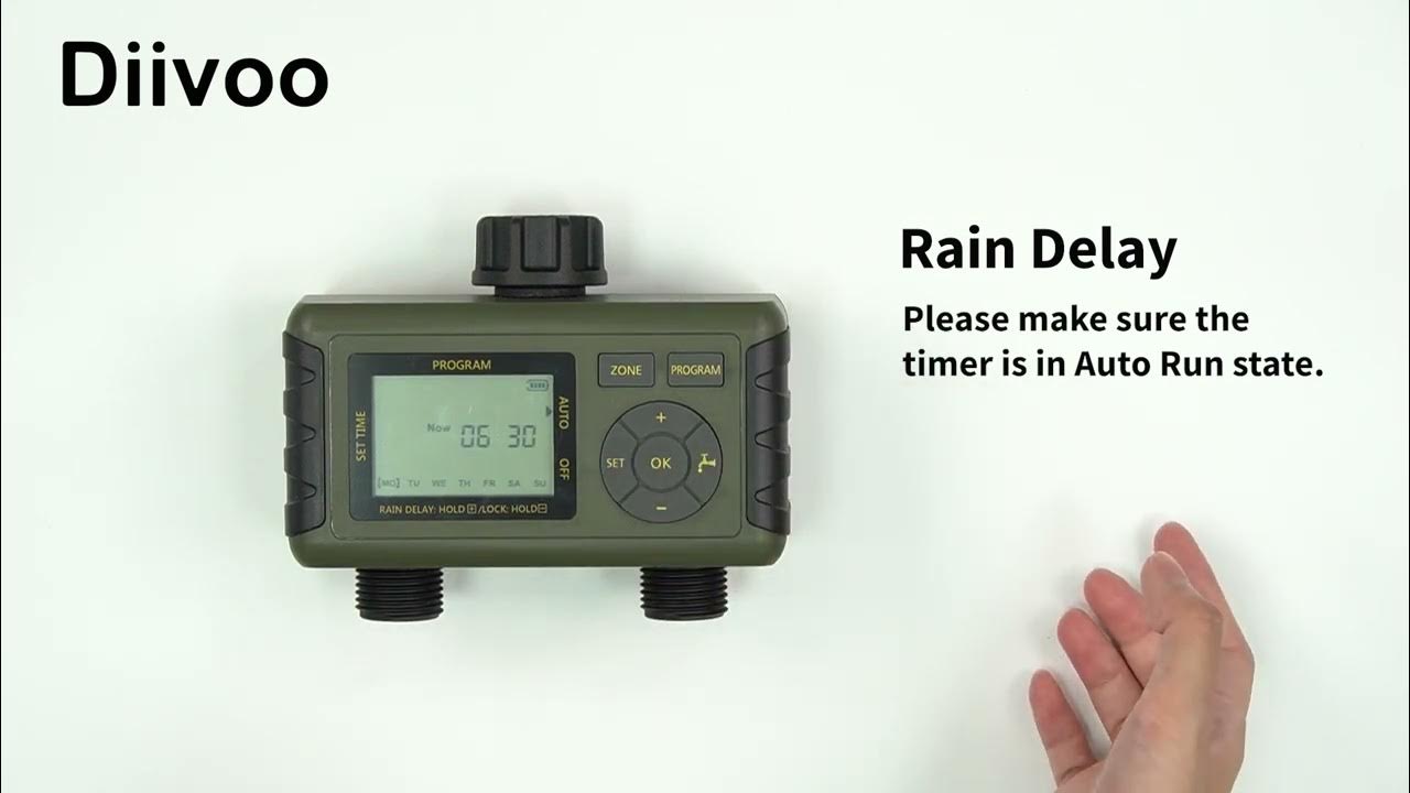 【Diivoo】WT04 Water Timer Function Display YouTube