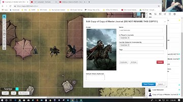 Roll20 Journals