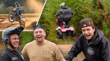 Next Level Supercross Speed | Teaching Shredeighty How To Ride A 3 Wheeler!