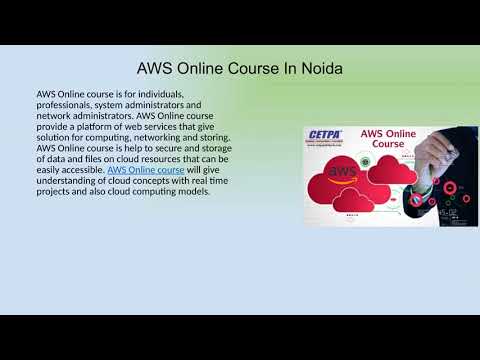 Importance Of AWS Online Training 