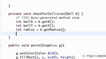Learn Java 2 12  Game Applet  Collision Detection Basics