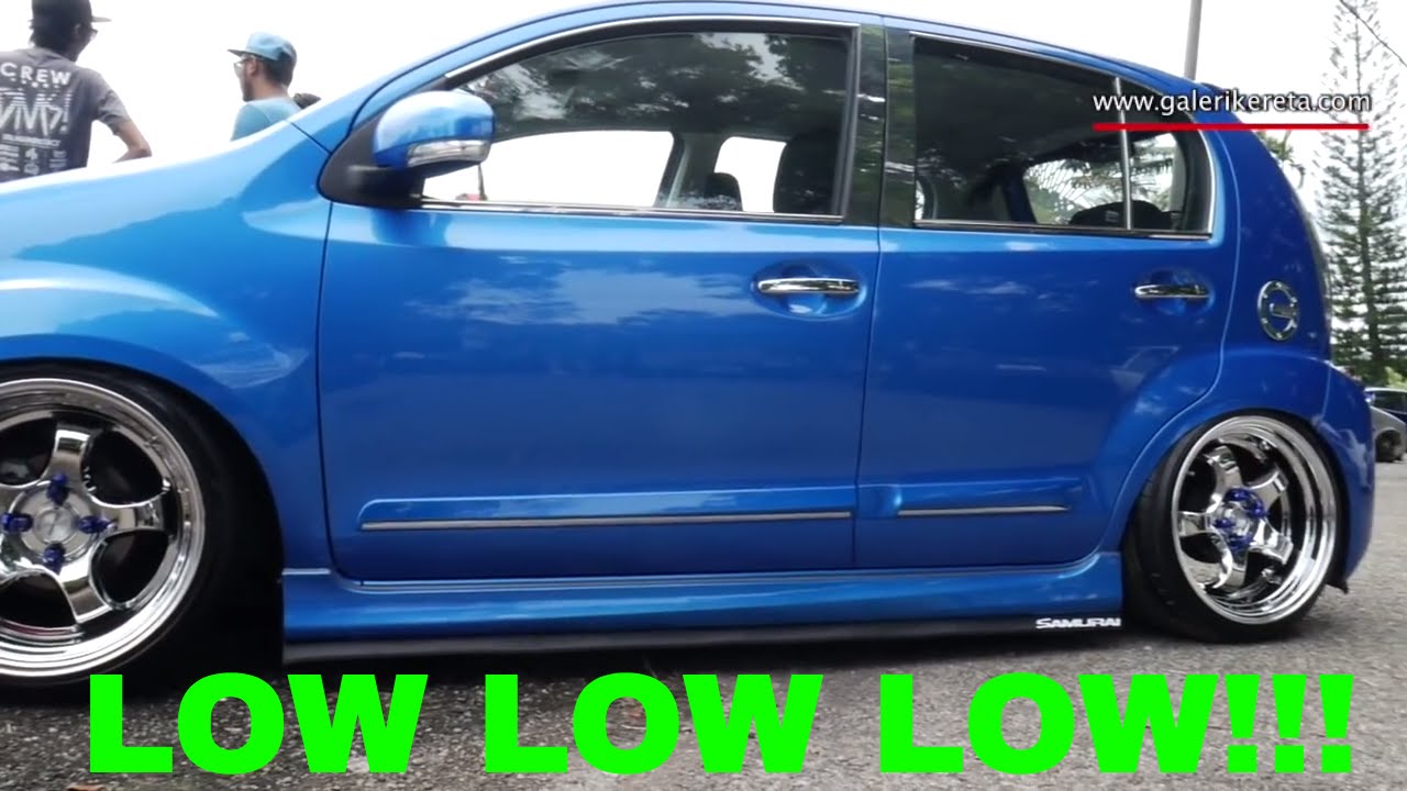 The Blue Perodua Myvi Lowered  Galeri Kereta - YouTube