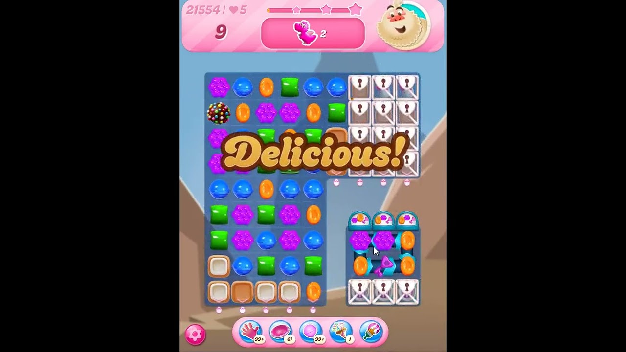 Candy Crush Saga Level 21554 - NO BOOSTERS | SKILLGAMING ✓ - YouTube