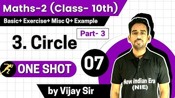 One Shot | Chapter 3 Circle geometry Maths - 2 Class 10 SSC Board || All Exercise + QB Que.+ Exa.