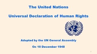 The Universal Declaration of Human Rights ● 10 December 1948 ● With Soft Music screenshot 2